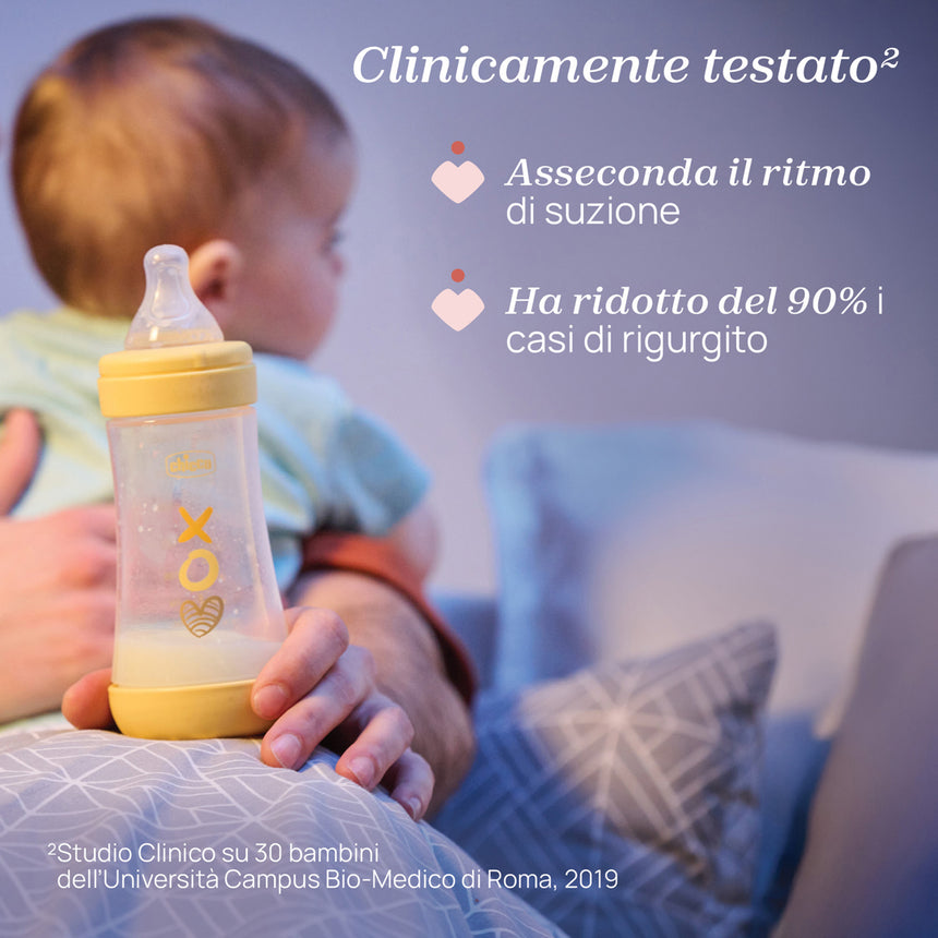 Chicco Biberon Anti-colica Perfect 5 +4 mesi Flusso Rapido 300 ml