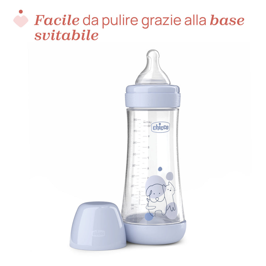 Chicco Biberon Anti-colica Perfect 5 +4 mesi Flusso Rapido 300 ml
