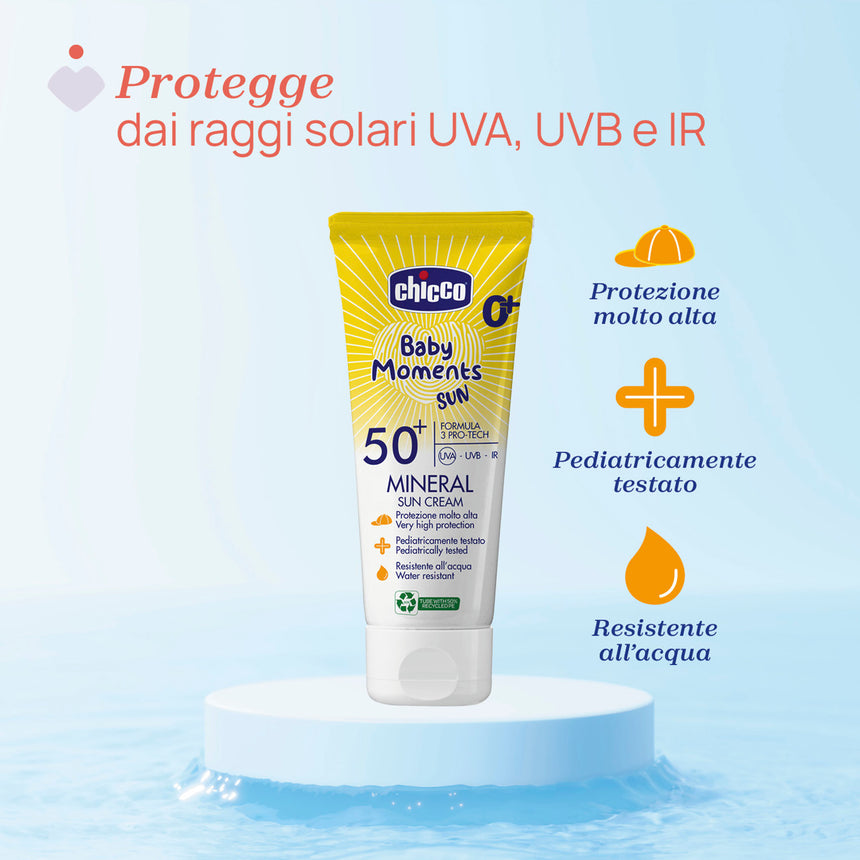 Chicco Crema Solare Mineral SPF 50+ Baby Moments Sun 75 ml