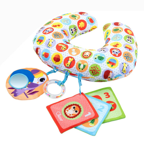Chicco Cuscino Tummy Time Attività degli Animali 2-9m