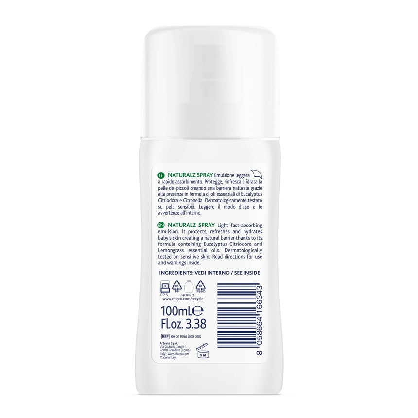 Chicco Spray Antizanzare alla Citronella NaturalZ 100 ml