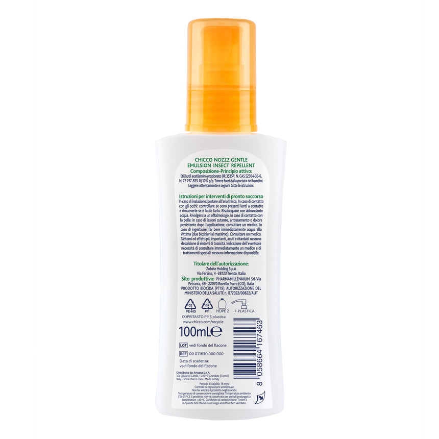 Chicco Emulsione Delicata Repellente Insetti NoZzz 100 ml