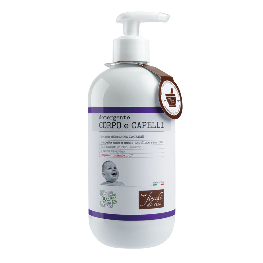 Fiocchi di Riso Detergente Corpo e Capelli 400 ml