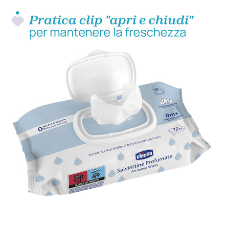 Chicco Salviette Detergenti Profumate 72 pezzi
