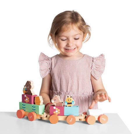 Chicco Playset in legno Treno degli Orsetti My Wood Friends +2 anni