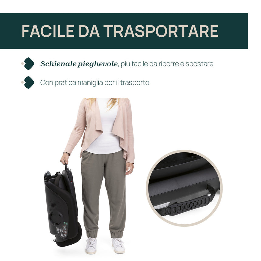 Chicco Seggiolino Auto Fold&Go S i-Size 100-150 cm