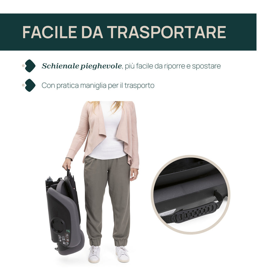 Chicco Seggiolino Auto Fold&Go S i-Size 100-150 cm