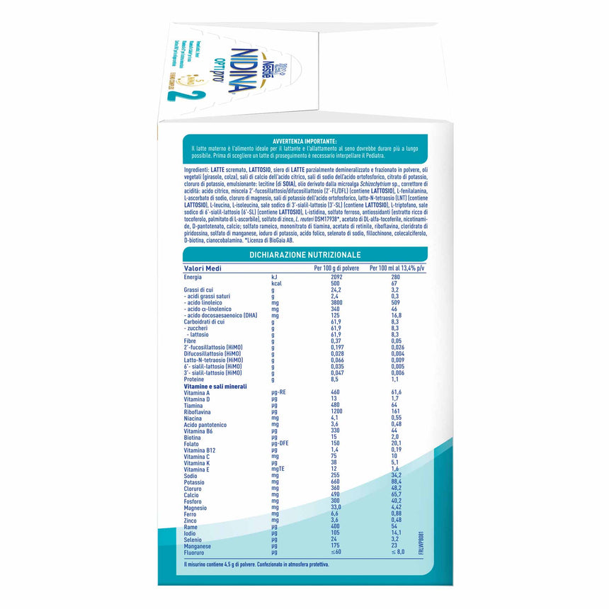 Nestlé Nidina Optipro Latte di Proseguimento 2 in polvere 1,2 kg (2x600 g)