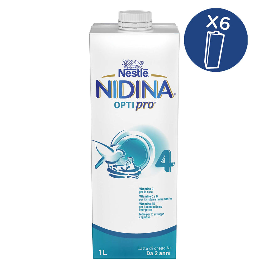 Nestlé Nidina Optipro Latte di Crescita 4 liquido 6 L (6x1 L)