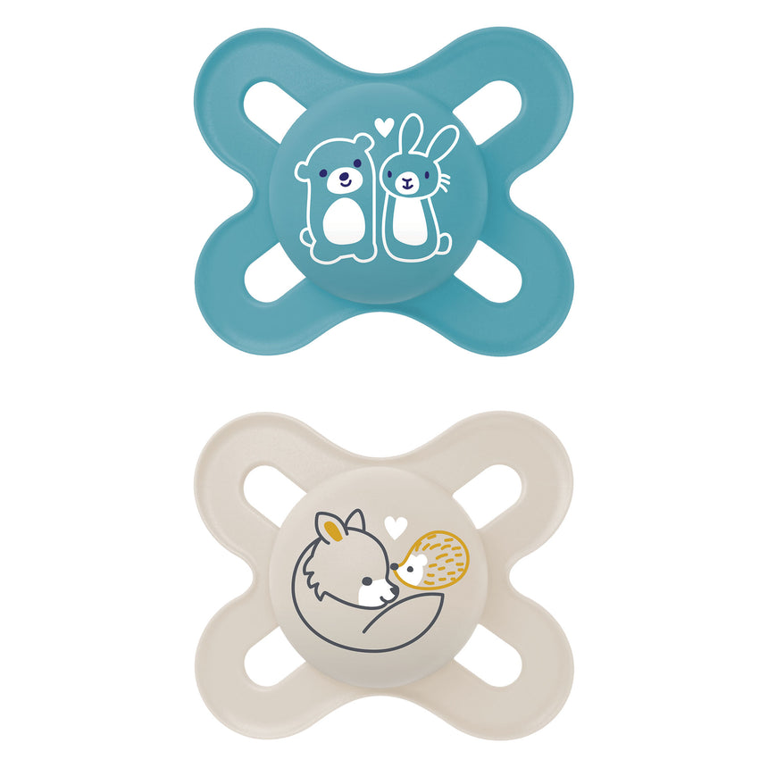 MAM Succhietto in silicone Original Start 0-2 mesi 2 pezzi