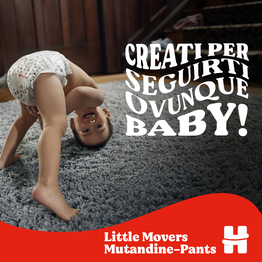 Huggies Mutandine Little Movers Taglia 4 (9-14 kg) Gigapack 120 pezzi