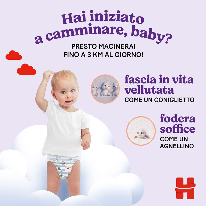 Huggies Mutandine Little Movers Taglia 4 (9-14 kg) Gigapack 120 pezzi