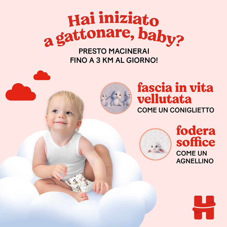 Huggies Pannolini Little Movers Taglia 4 (7-18 kg) Gigapack 150 pezzi